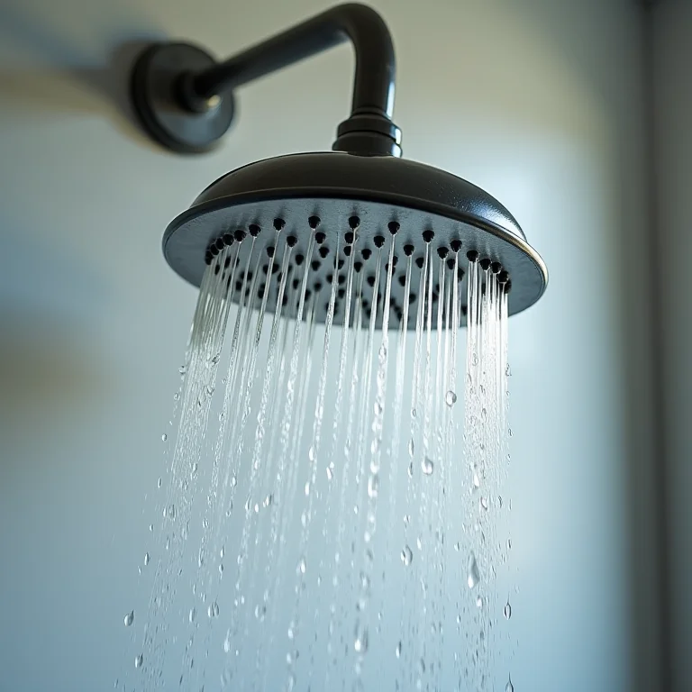 Acúmulo de minerais em chuveiro