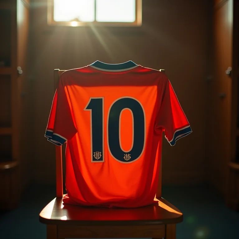 Camisa de futebol vintage número 10, representando o ataque dos sonhos de Pelé