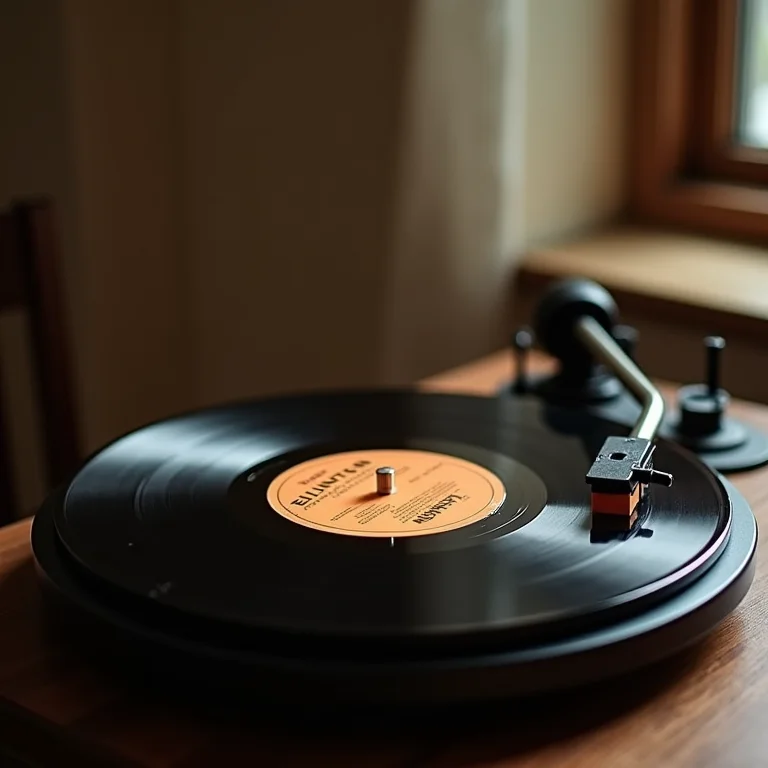 Capa do álbum 'Ellington at Newport' de Duke Ellington em um toca-discos.