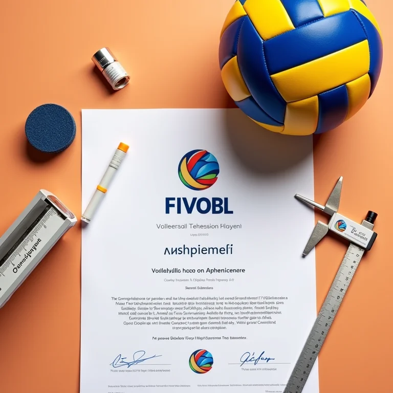Certificações oficiais de bolas de vôlei profissional.