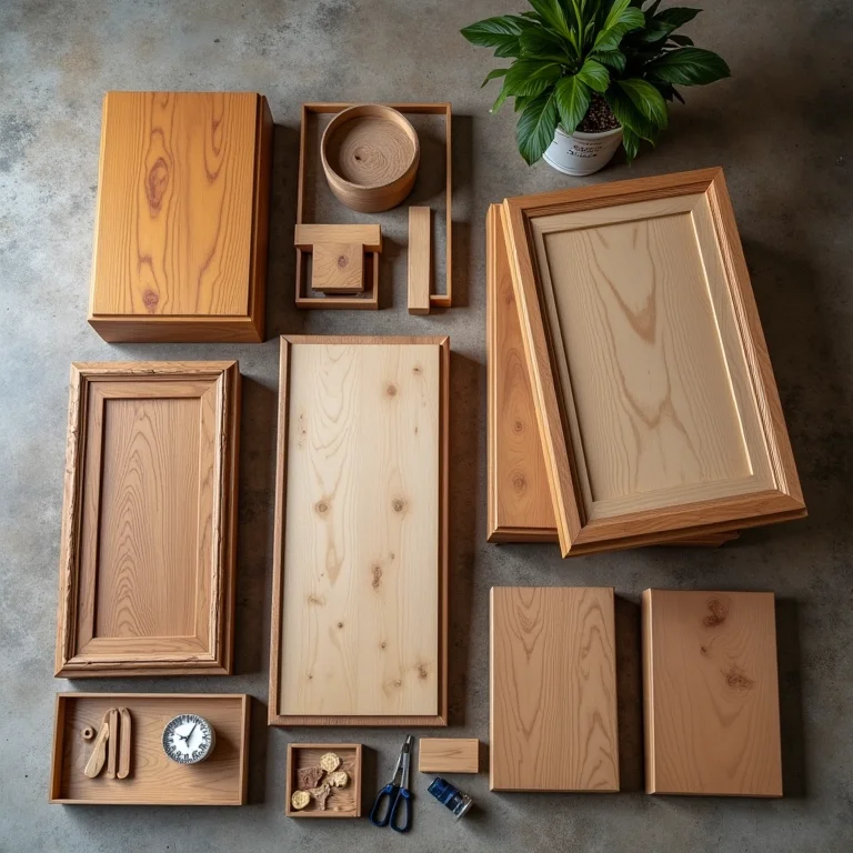 Comparativo de móveis de madeira antes e depois da reforma