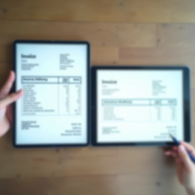 Comparativo visual entre nota fiscal avulsa e nota fiscal eletrônica