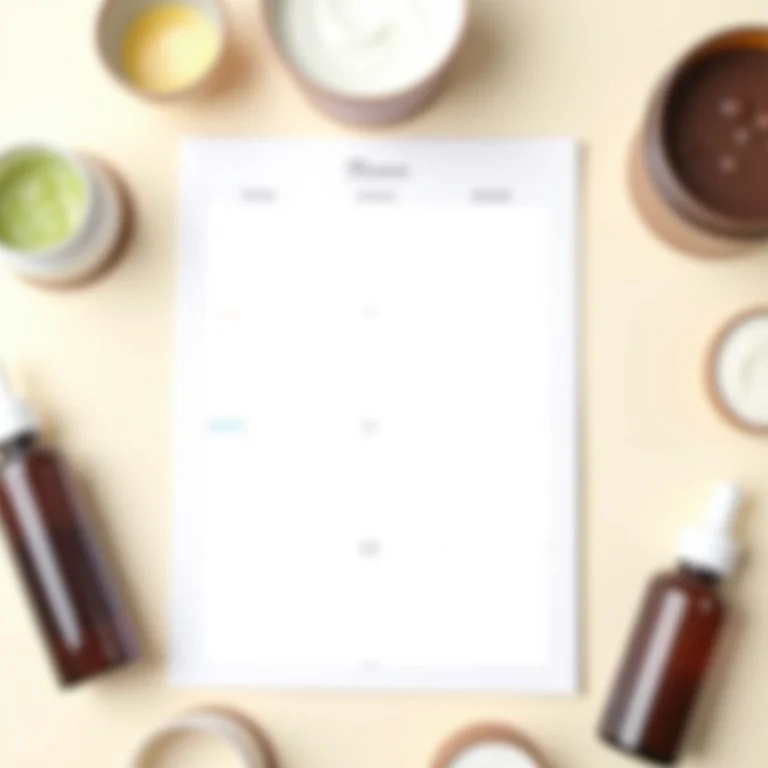 Cronograma capilar com produtos para hidratação