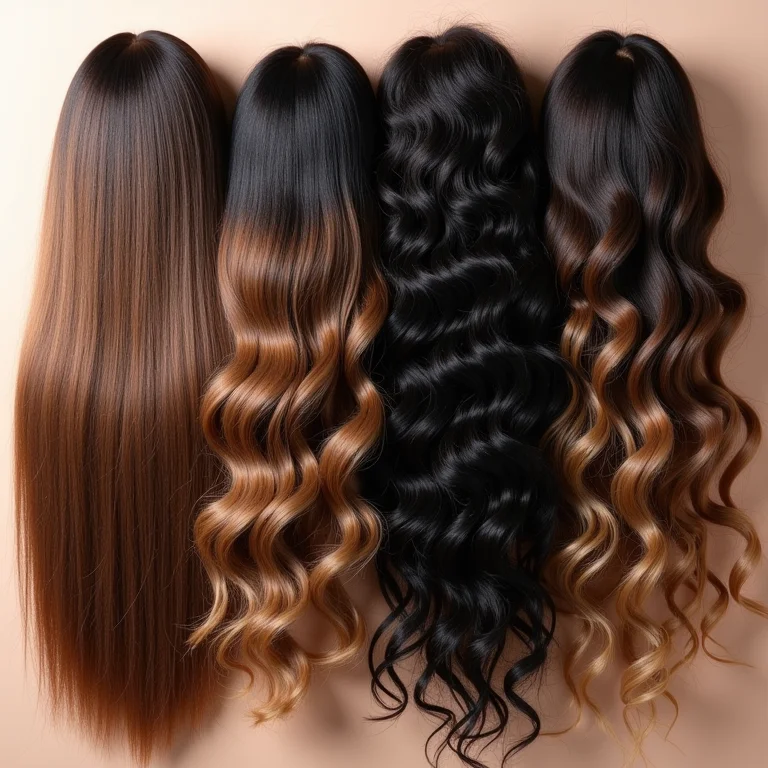 Diferentes tipos de cabelo