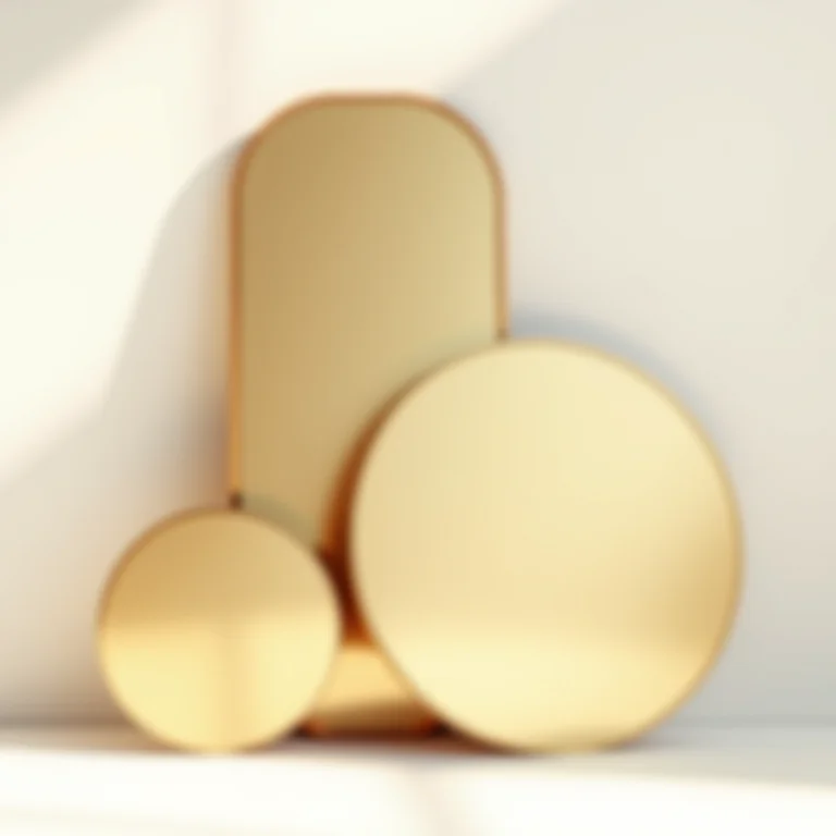 Diferentes tipos de espelhos bronze para decoração