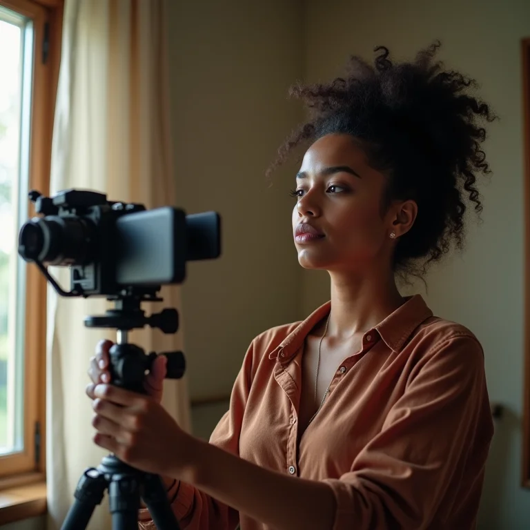 Equipamentos para gravar vídeo currículo