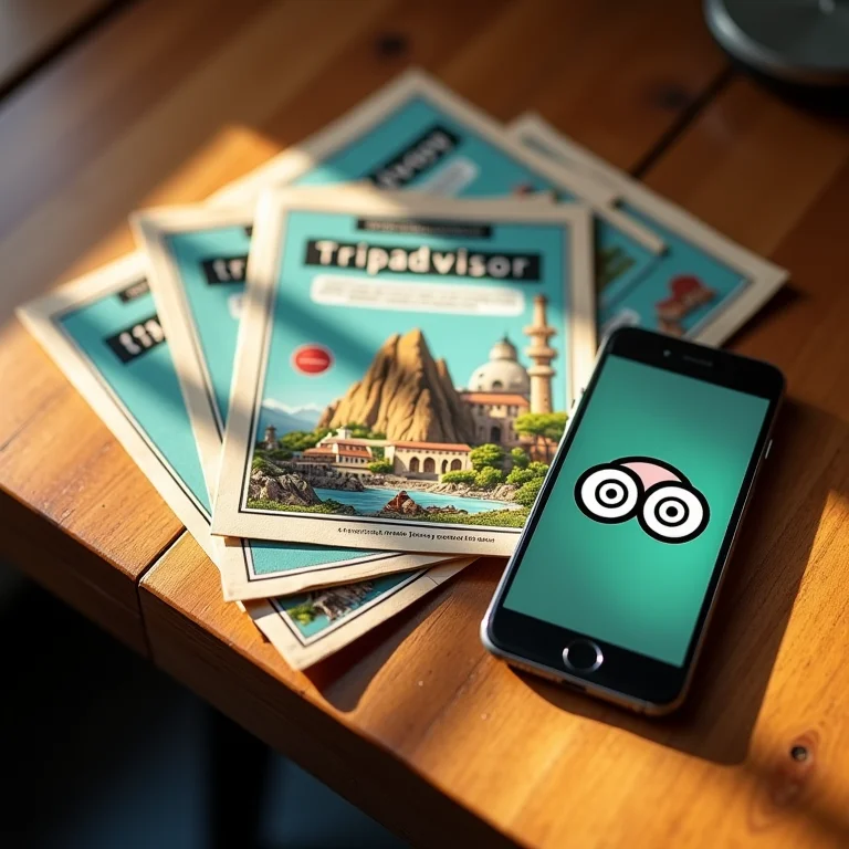 Evolução do Tripadvisor: de guias impressos a aplicativo moderno.