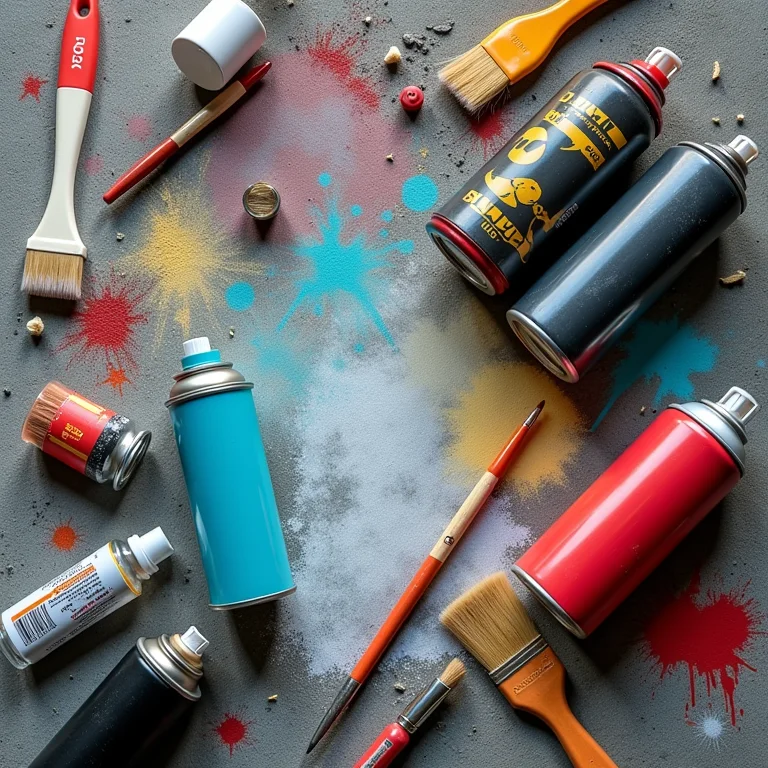 Ferramentas e materiais de arte urbana