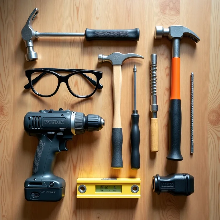 Ferramentas essenciais para construir uma mesa de centro com caixotes