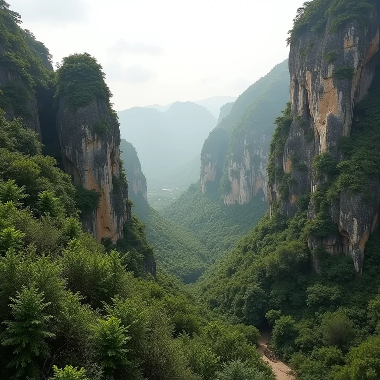 Formações rochosas na Chapada das Mesas