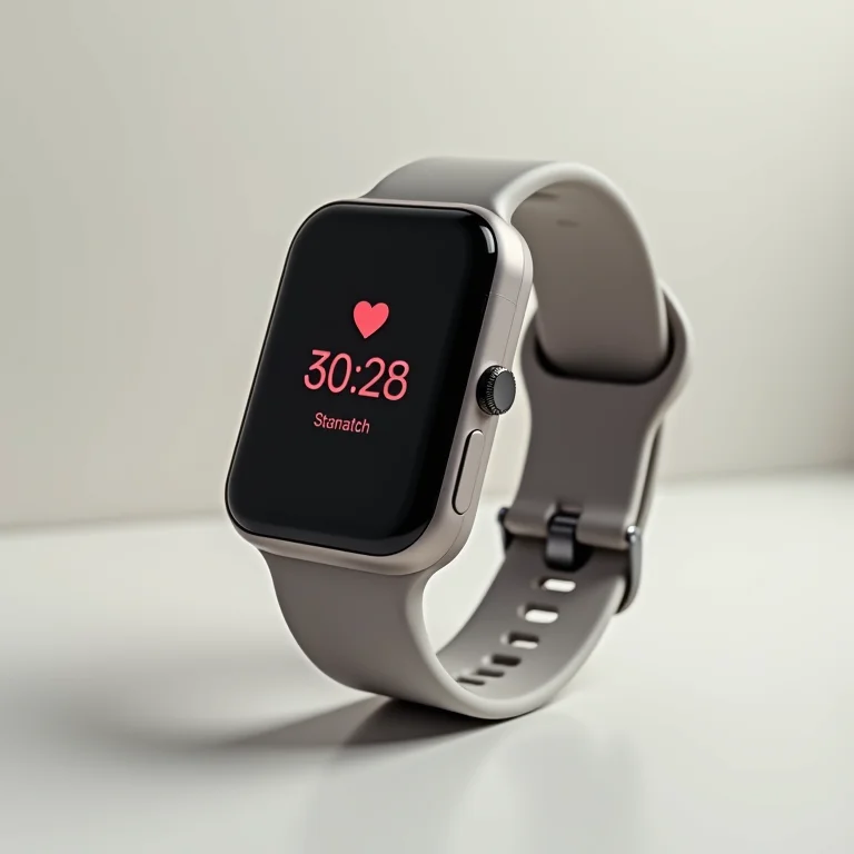 Frequencímetro de pulso com sensor óptico em close-up