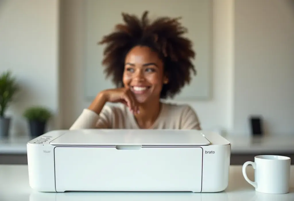 Impressora tanque de tinta em um escritório moderno