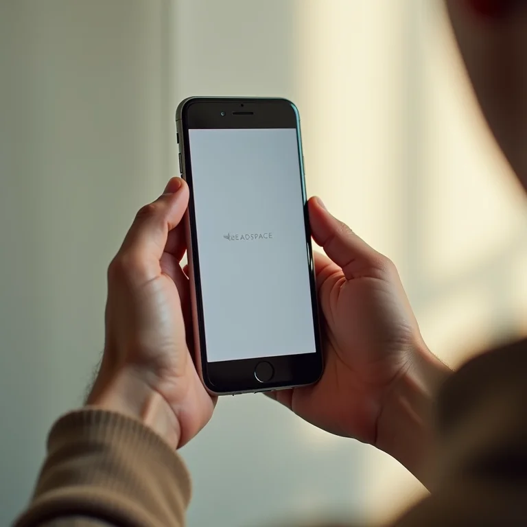Interface do aplicativo Headspace em um smartphone.