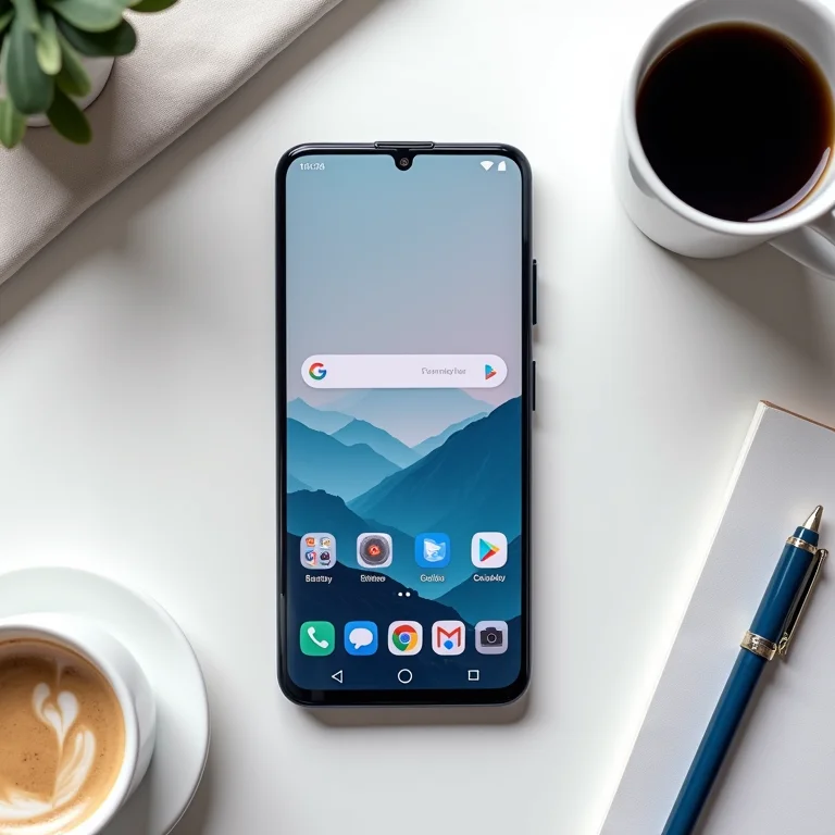 Interface do Nova Launcher em um smartphone