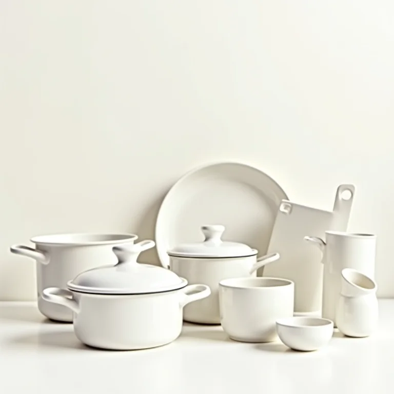 Inventário de itens de cozinha para organização