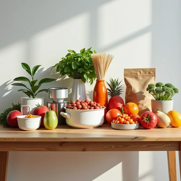 Itens de cozinha separados entre essenciais e supérfluos