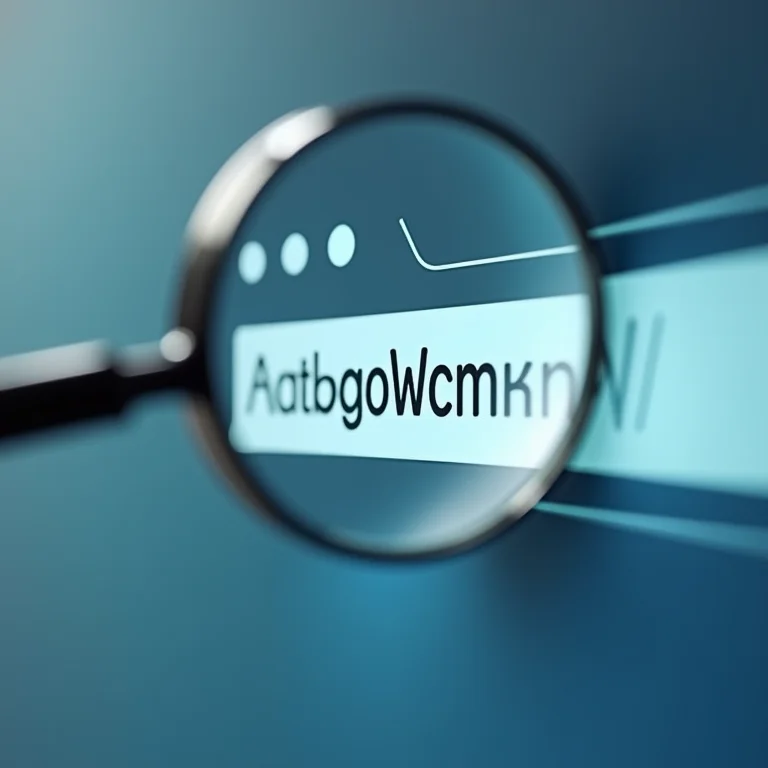 Lupa analisando URL de um site