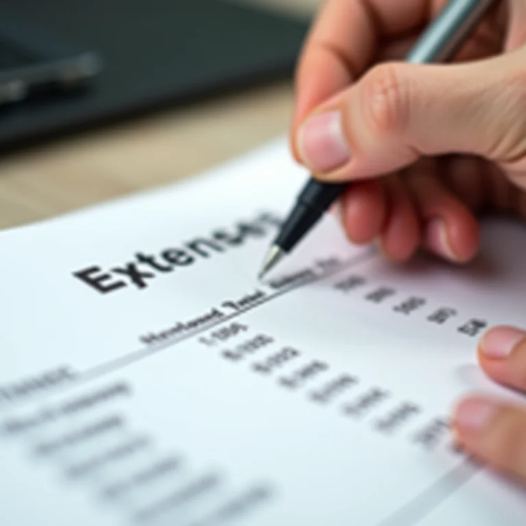 Mão destacando gastos em extrato bancário