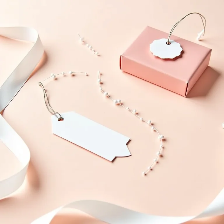 Materiais para embalar lembrancinhas.