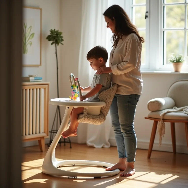 Mulher plus size alugando equipamentos de bebê