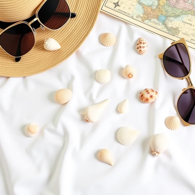 Objetos essenciais para uma viagem à Costa do Descobrimento.