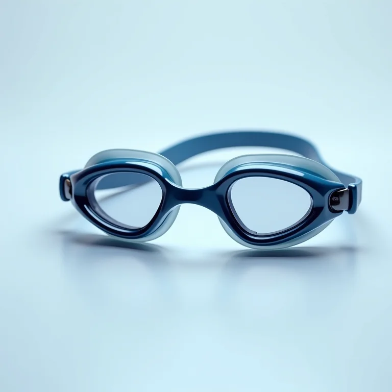 Óculos de natação com tecnologia anti-embaçante avançada.
