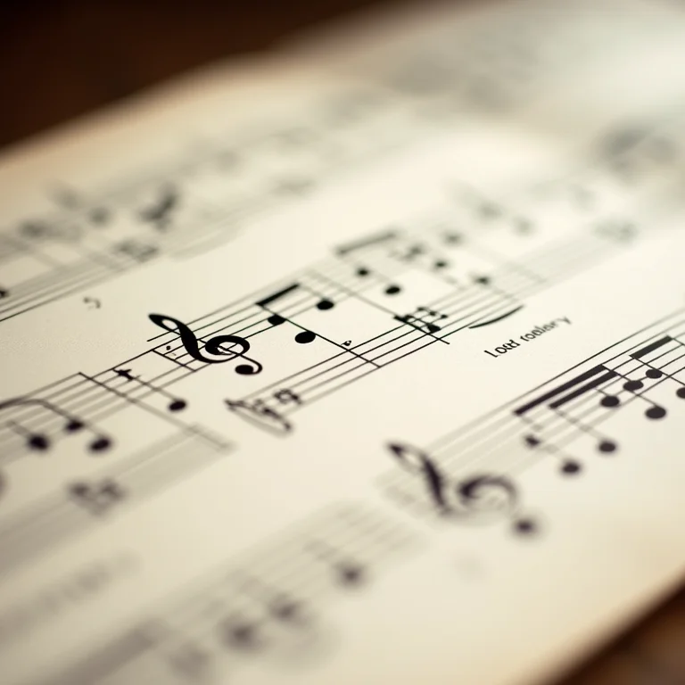 Partitura de jazz com notas musicais.