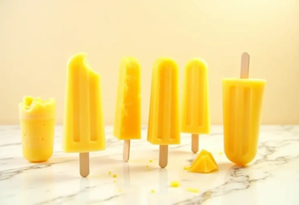 Picolés de manga caseiros e refrescantes