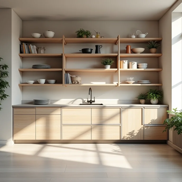 Prateleiras modulares para cozinha