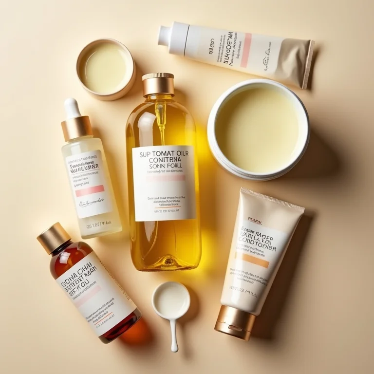 Produtos para finalização capilar: óleo, creme e leave-in