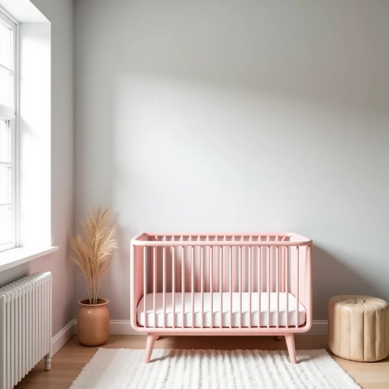 Quarto de bebê com combinação de cores inteligente