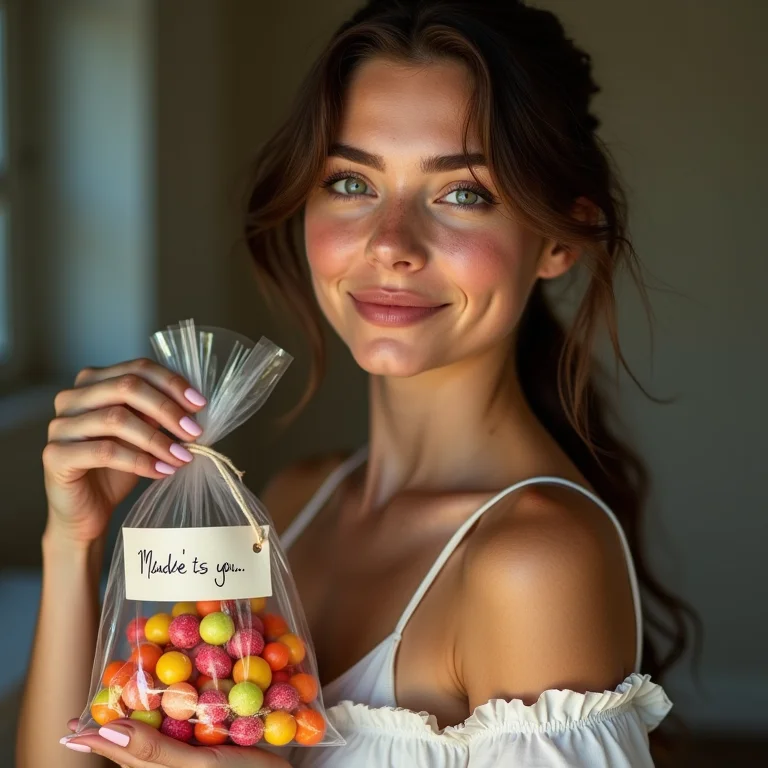 Saquinho de alegria para festa.