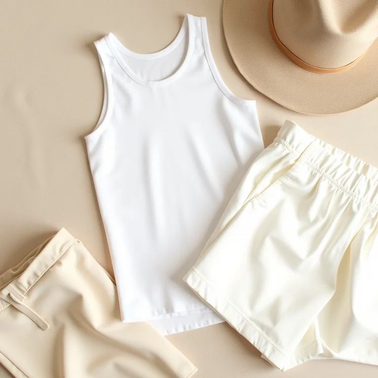 Seleção de roupas neutras para looks monocromáticos