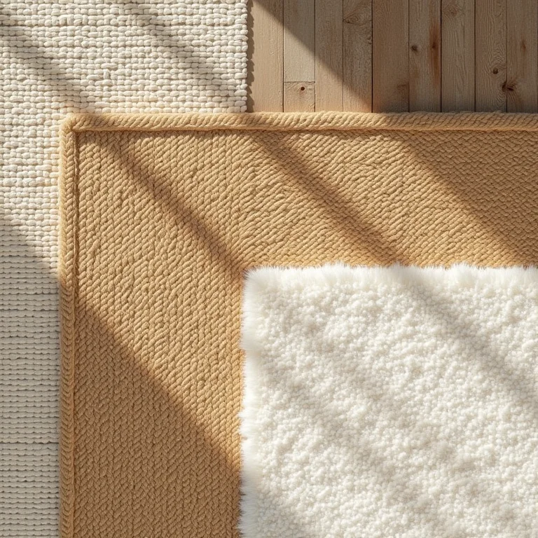 Tapetes de fibras naturais (juta, sisal, algodão)