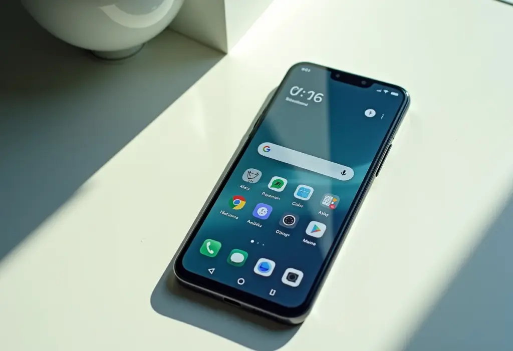 Tela de celular Android customizada com launchers leves e rápidos