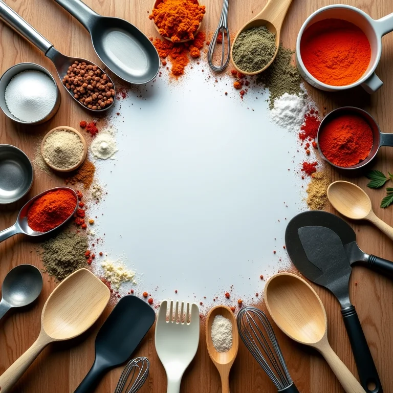 Utensílios de cozinha espalhados simbolizando a desordem