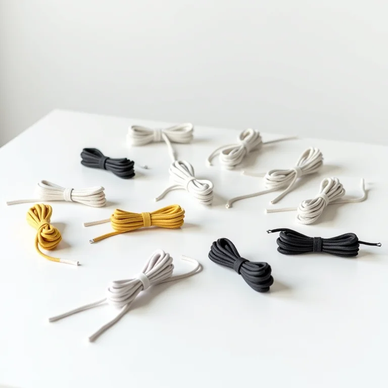 Variedade de cadarços elásticos com trava para chuteiras.