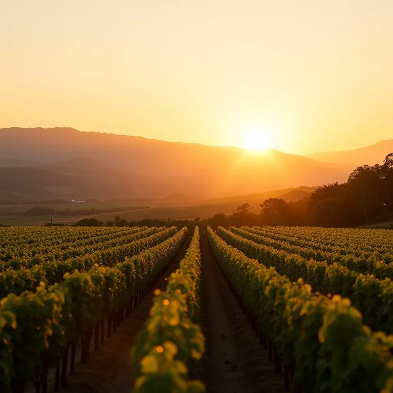 Vista panorâmica do Vale dos Vinhedos na Serra Gaúcha