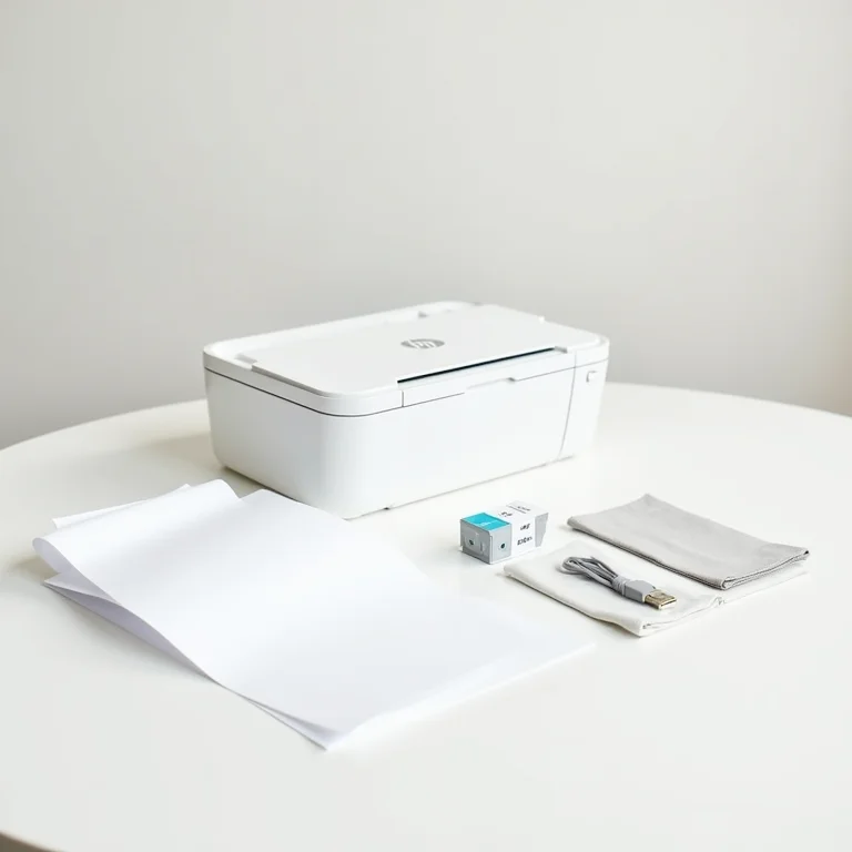 Acessórios necessários para instalação da impressora HP