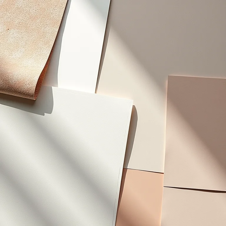 Amostras de papéis de parede texturizados e estampados