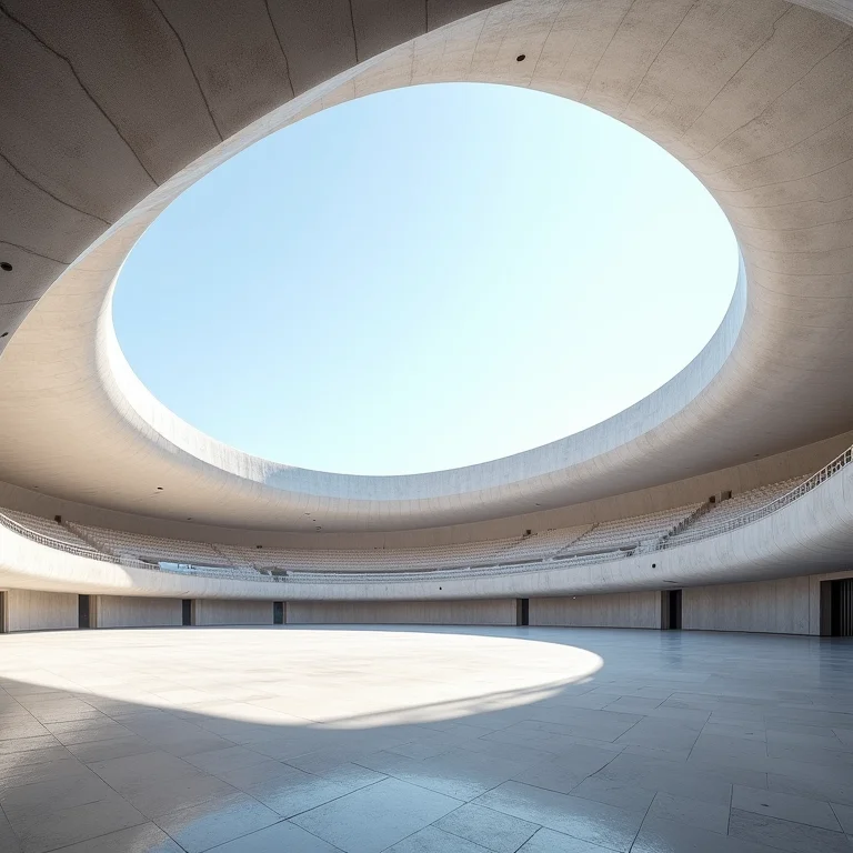 Arquitetura moderna da Arena da Baixada em Curitiba.