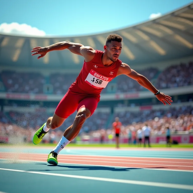 Atletas modernos competindo nos jogos olímpicos