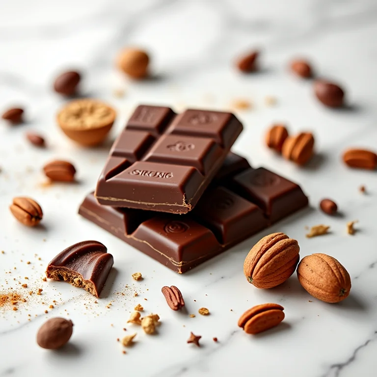 Barras de chocolate de alta qualidade e ingredientes variados para ovos de Páscoa gourmet