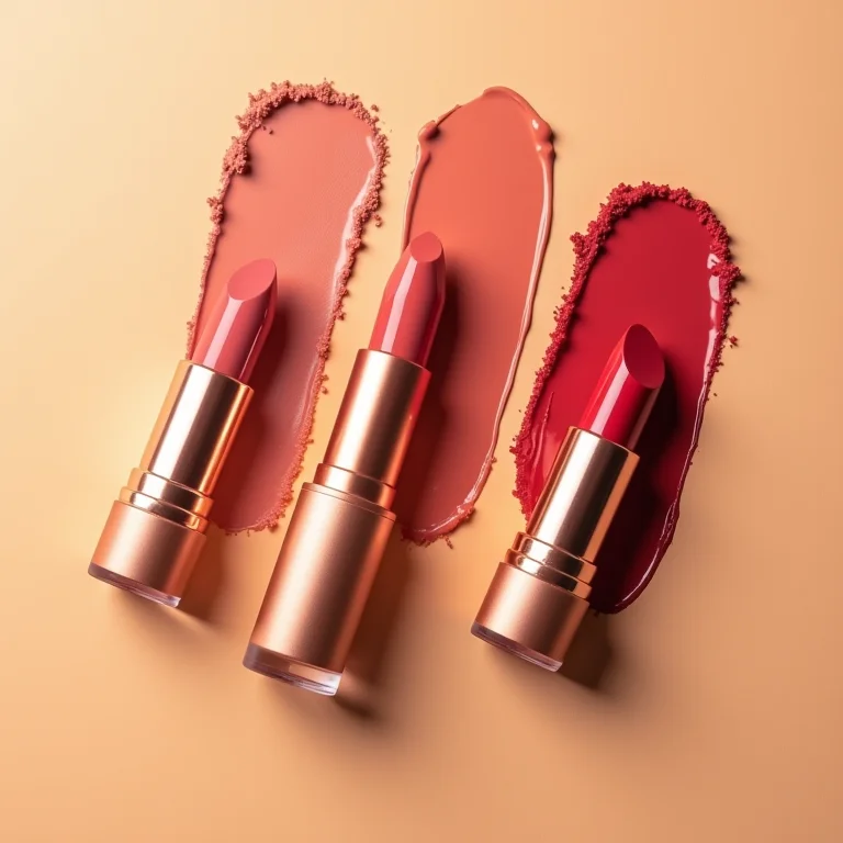 Batom em tons terrosos