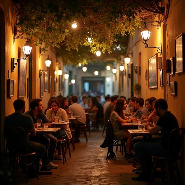 Café em Arles com artistas reunidos