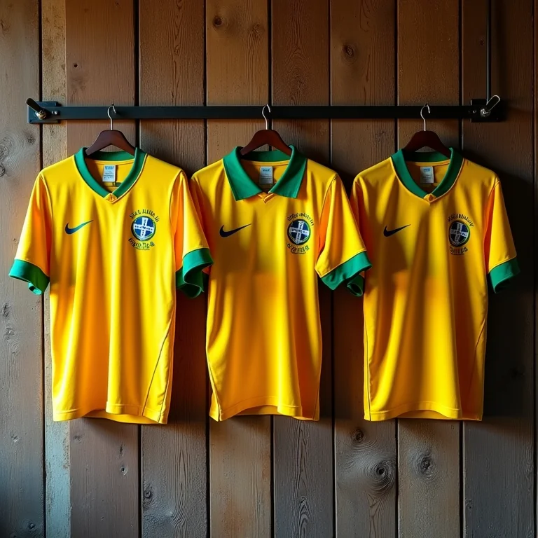 Camisas antigas de clubes de futebol brasileiros