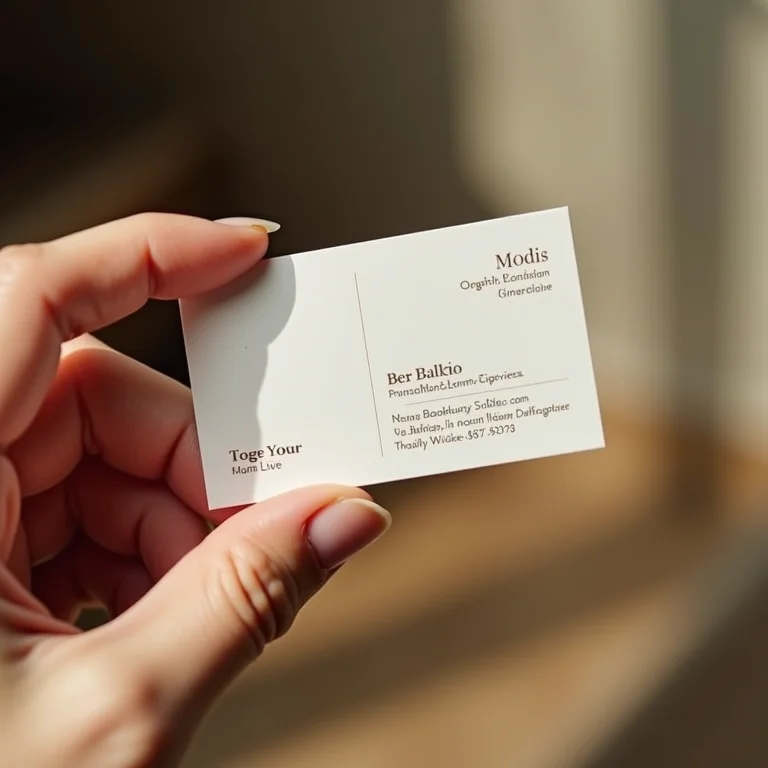 Cartão de visita e assinatura de email alinhados com o branding pessoal