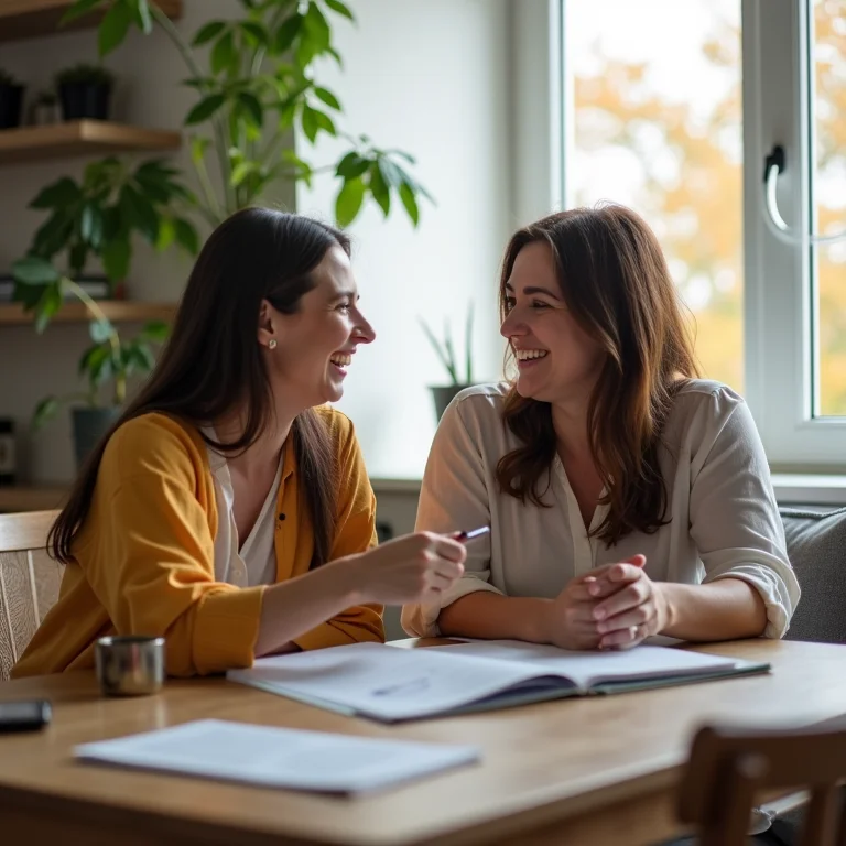 Casal conversando sobre finanças