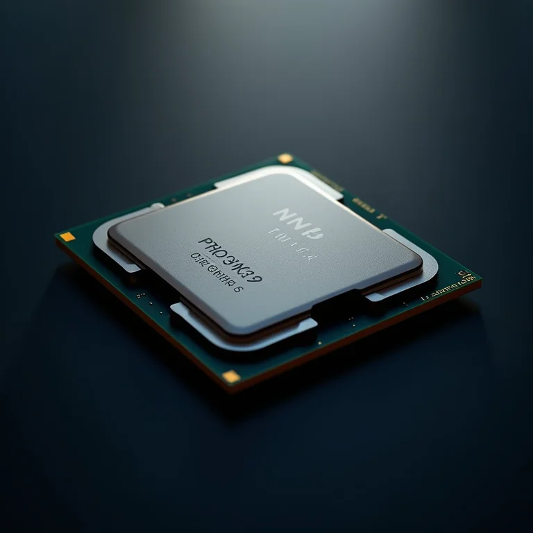 Close-up de um processador de computador