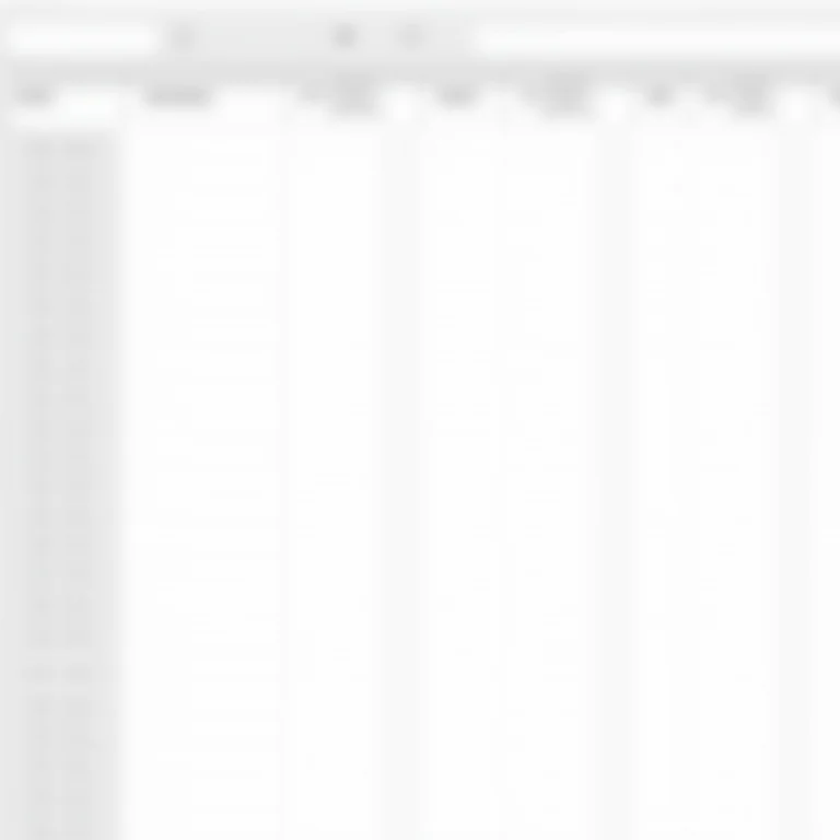 Close-up de uma planilha de controle de horas bem organizada.